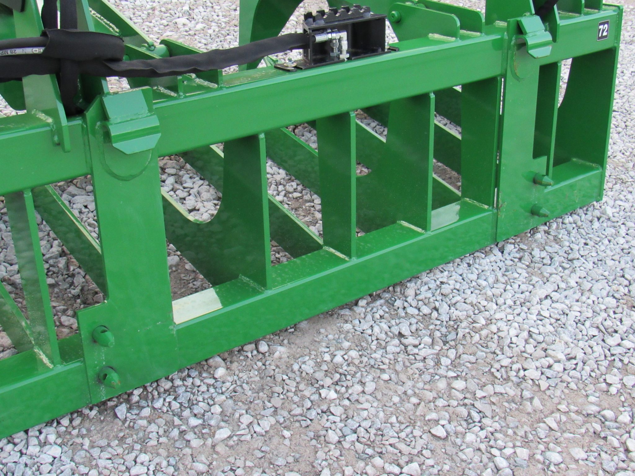 72″ Heavy Duty Dual Cylinder Root Bucket Grapple Attachment Fits John ...