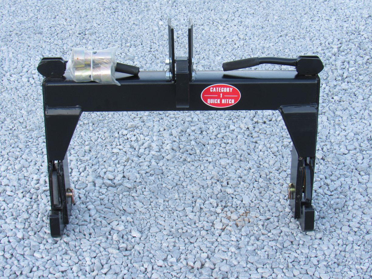 3 Point Quick Hitch with Bushings Fits Cat 1 Tractor Implement