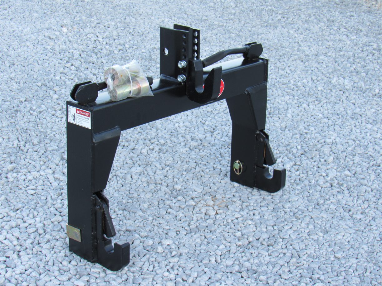 3 Point Quick Hitch with Bushings Fits Cat 1 Tractor Implement