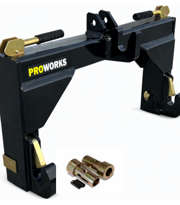PROWORKS Category 2 Quick Hitch 3 Point Implement Attachment with Bushings