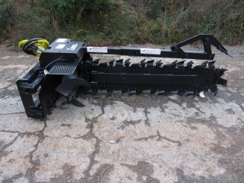 Lowe XR-35 High Flow 60" x 6" Trencher with Half Rock Frost Chain Fits Skid Steer - Image 4