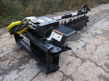 Lowe XR-35 High Flow 60" x 6" Trencher with Half Rock Frost Chain Fits Skid Steer - Image 5