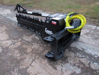 Lowe XR-35 High Flow 60" x 6" Trencher with Half Rock Frost Chain Fits Skid Steer - Image 7