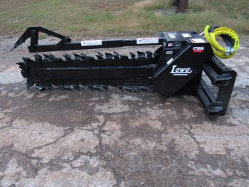 Lowe XR-35 High Flow 60" x 6" Trencher with Half Rock Frost Chain Fits Skid Steer - Image 8