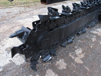 Lowe XR-35 High Flow 60" x 6" Trencher with Half Rock Frost Chain Fits Skid Steer - Image 9