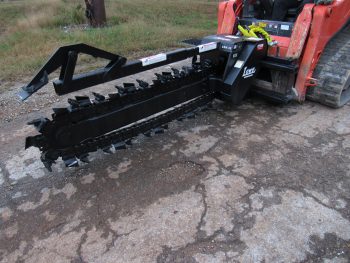 Lowe XR-35 High Flow 60" x 6" Trencher with Half Rock Frost Chain Fits Skid Steer - Image 12