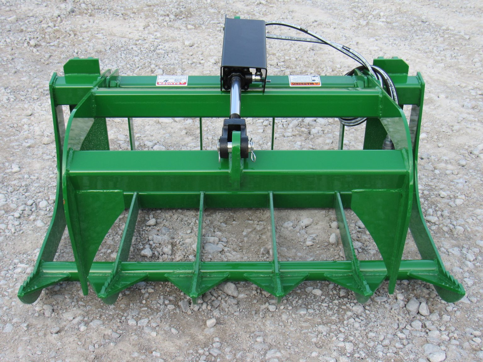 48″ Single Cylinder Root Bucket Grapple Fits John Deere Compact Tractor