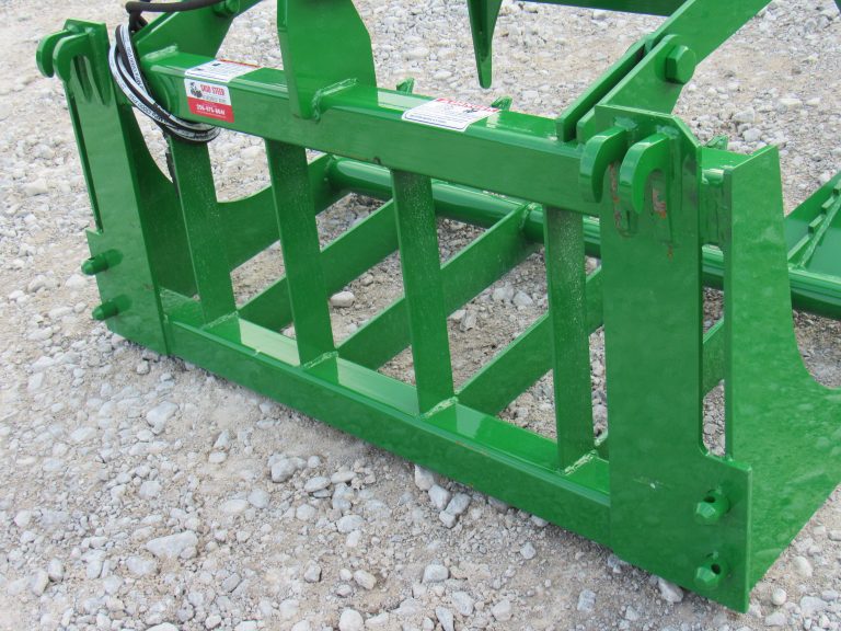 48″ Single Cylinder Root Bucket Grapple Fits John Deere Compact Tractor