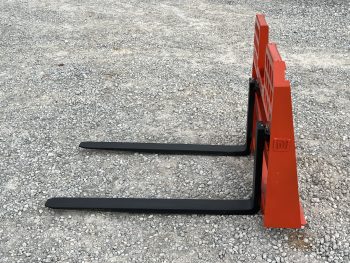 Walk Through Pallet Fork Frame with 48" 4,000 Pound Pallet Forks - Orange - Image 8