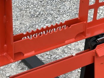 Walk Through Pallet Fork Frame with 48" 4,000 Pound Pallet Forks - Orange - Image 11