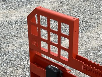 Walk Through Pallet Fork Frame with 48" 4,000 Pound Pallet Forks - Orange - Image 12