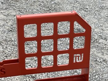Walk Through Pallet Fork Frame with 48" 4,000 Pound Pallet Forks - Orange - Image 13