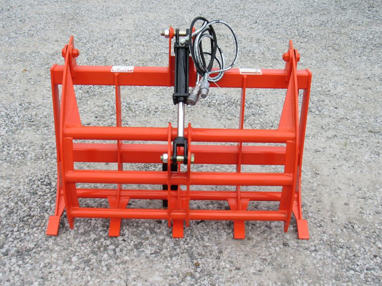 48″ Compact Tractor Root Rake Clam Grapple Attachment Fits Skid Steer ...