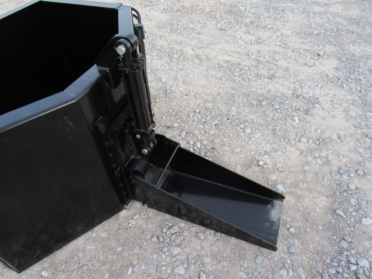 5/8 Cubic Yard Hydraulic Concrete Dispensing Bucket Attachment Fits