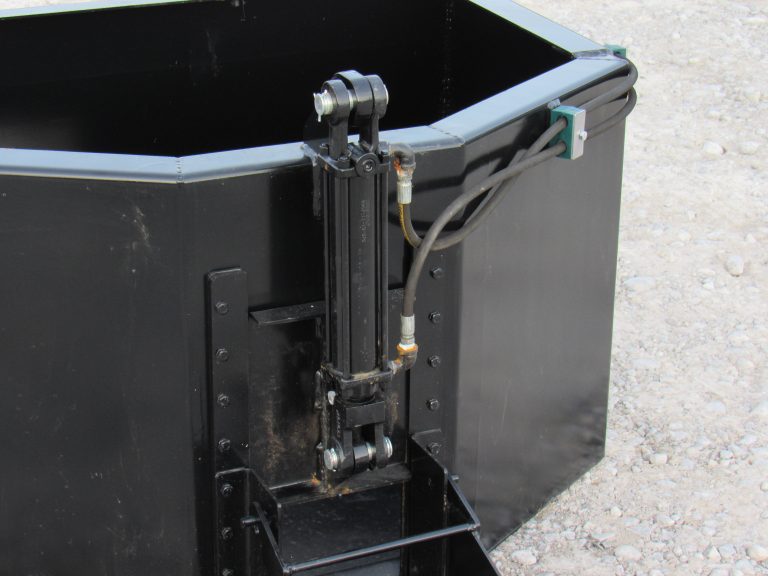 5/8 Cubic Yard Hydraulic Concrete Dispensing Bucket Attachment Fits