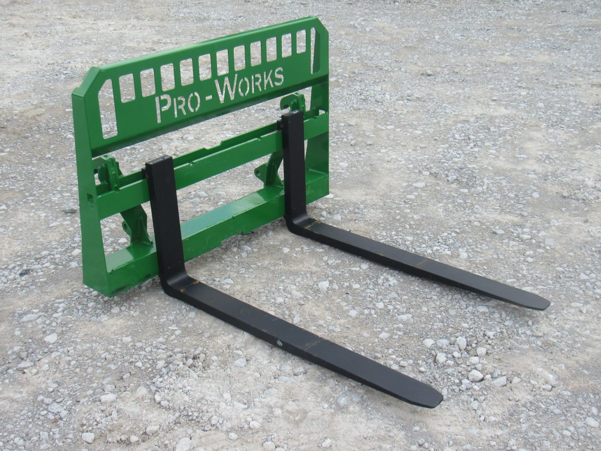 Extreme Duty Pallet Fork Frame with 48″ 5,500 Pound Pallet Forks Fits