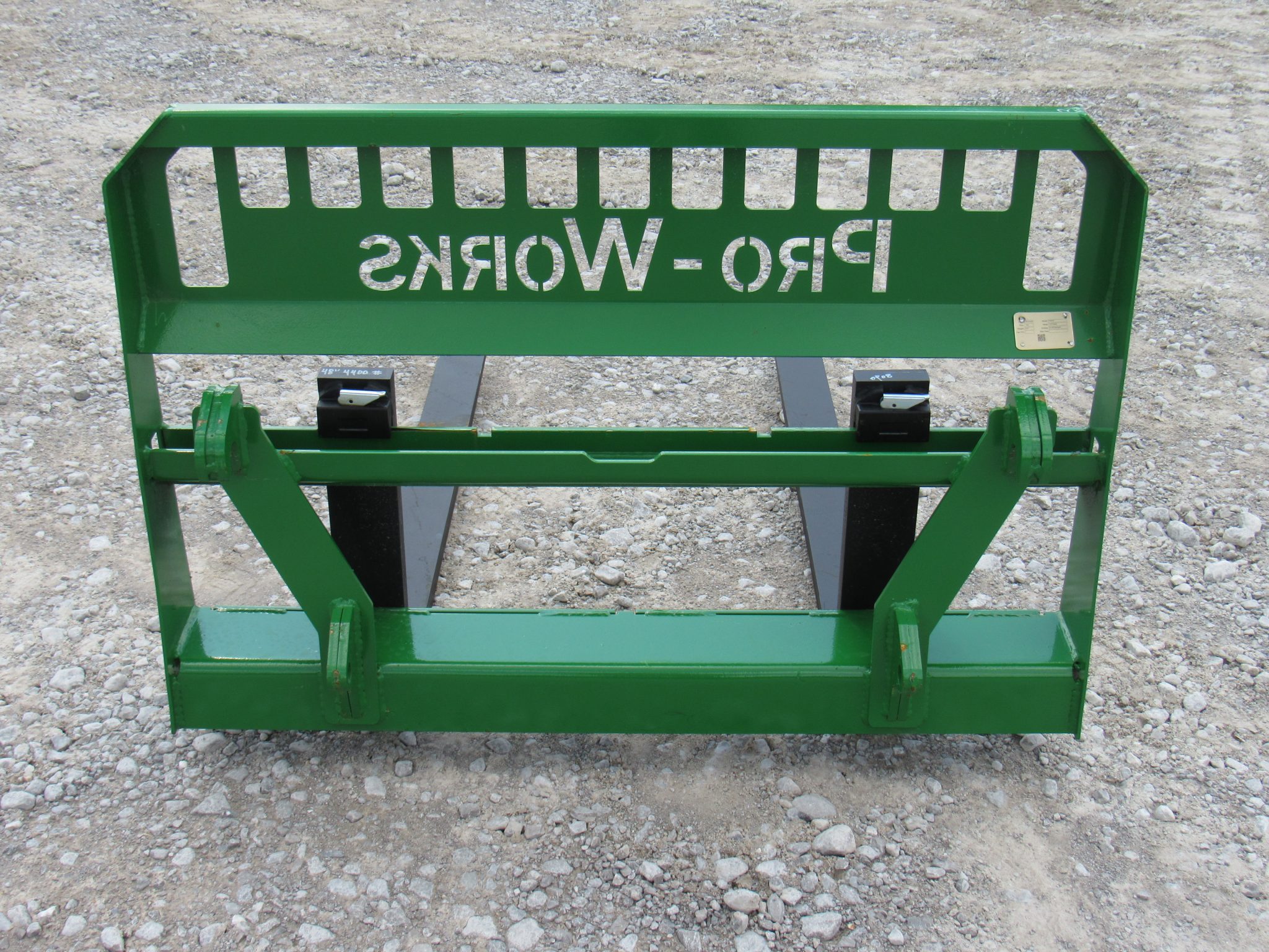 Extreme Duty Pallet Fork Frame with 48″ 4,000 Pound Pallet Forks Fits Euro Global Quicke Loader