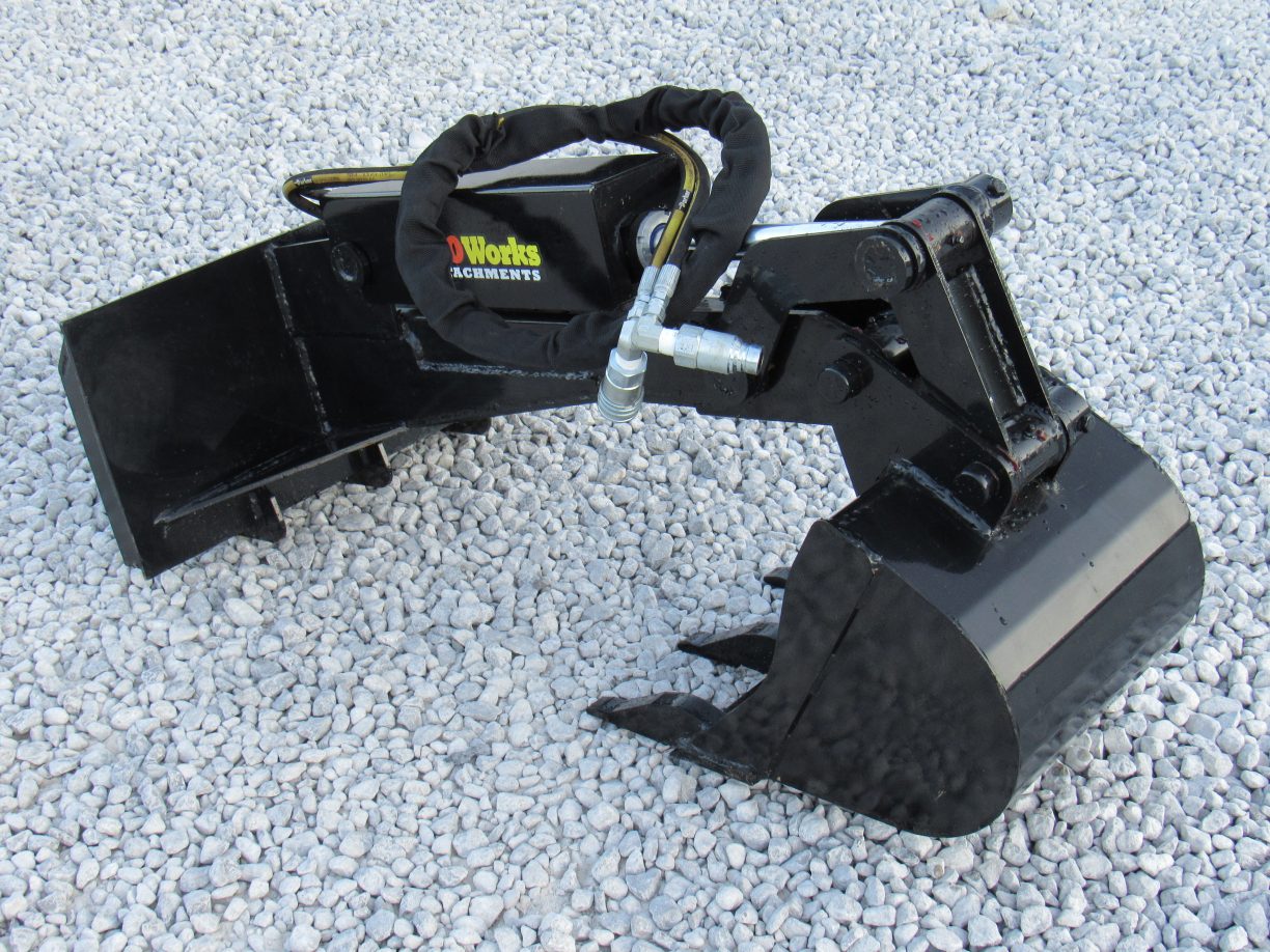 Backhoe Attachment with 12″ Bucket Fits Mini Skid Steer Skid Steer