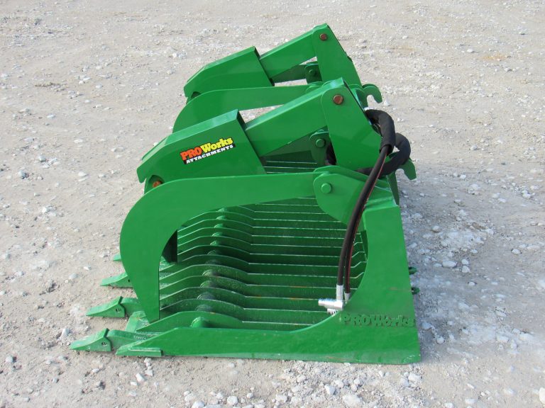 72″ Severe Duty Rock Bucket Grapple with Teeth Fits John Deere Loader