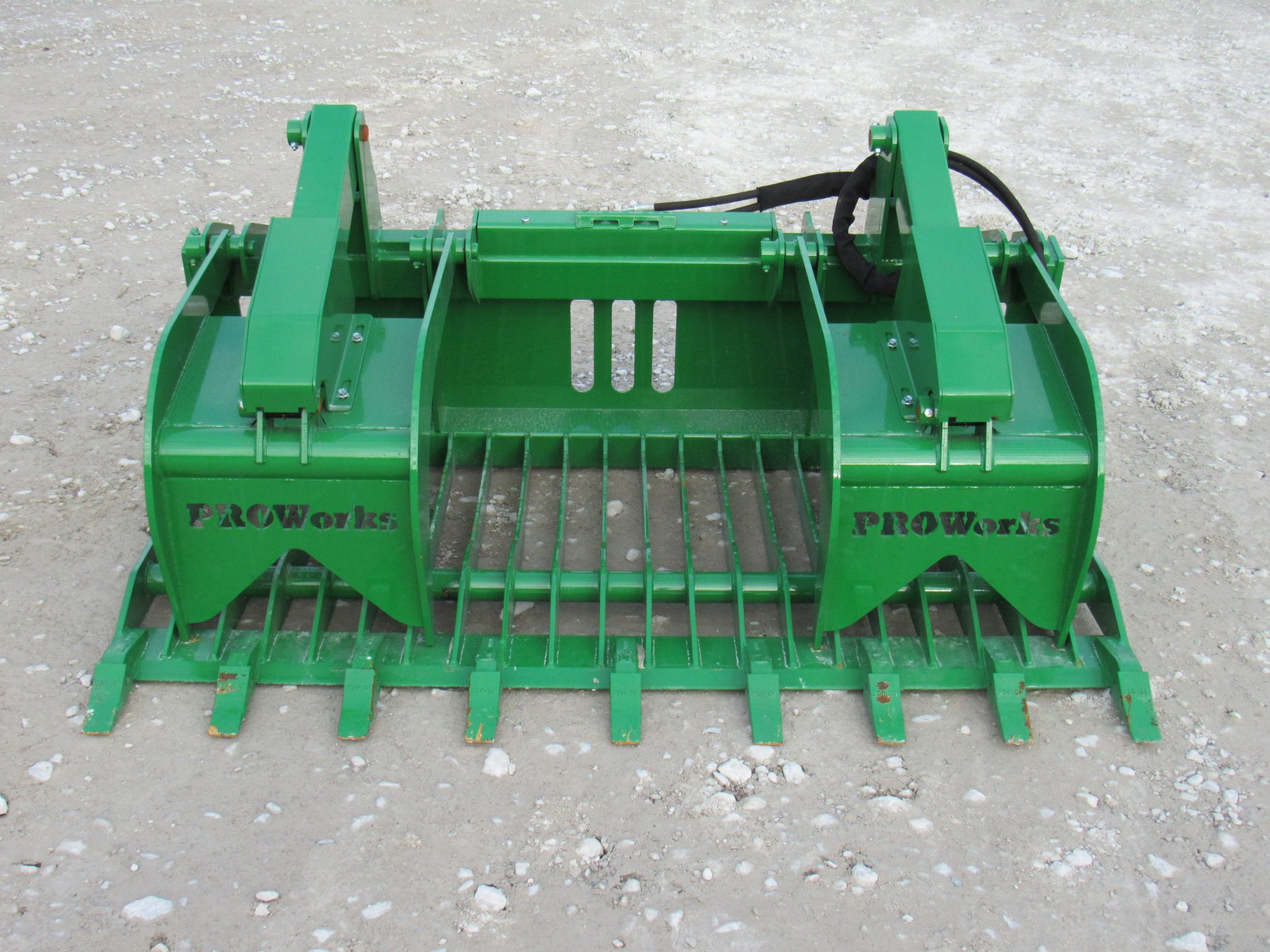 72″ Severe Duty Rock Bucket Grapple with Teeth Fits Euro Global Quicke