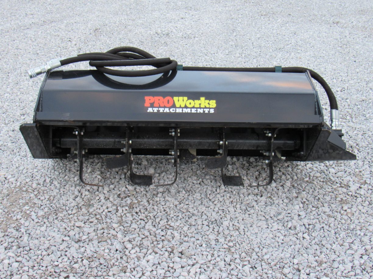 42″ Hydraulic Rotary Tiller Attachment Fits Mini Skid Steer Skid