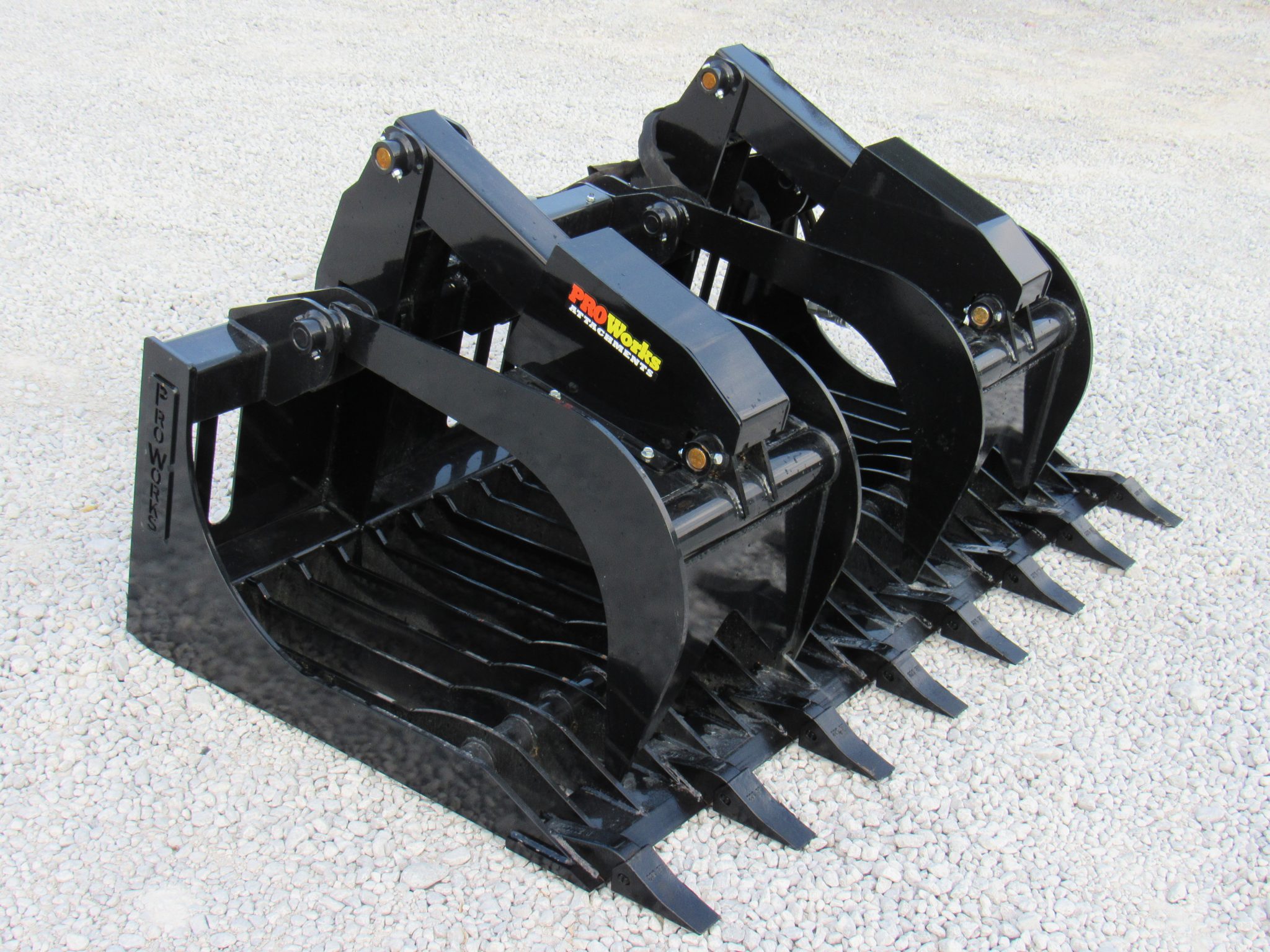 66″ Severe Duty Rock Bucket Grapple with Teeth Fits Skid Steer Quick