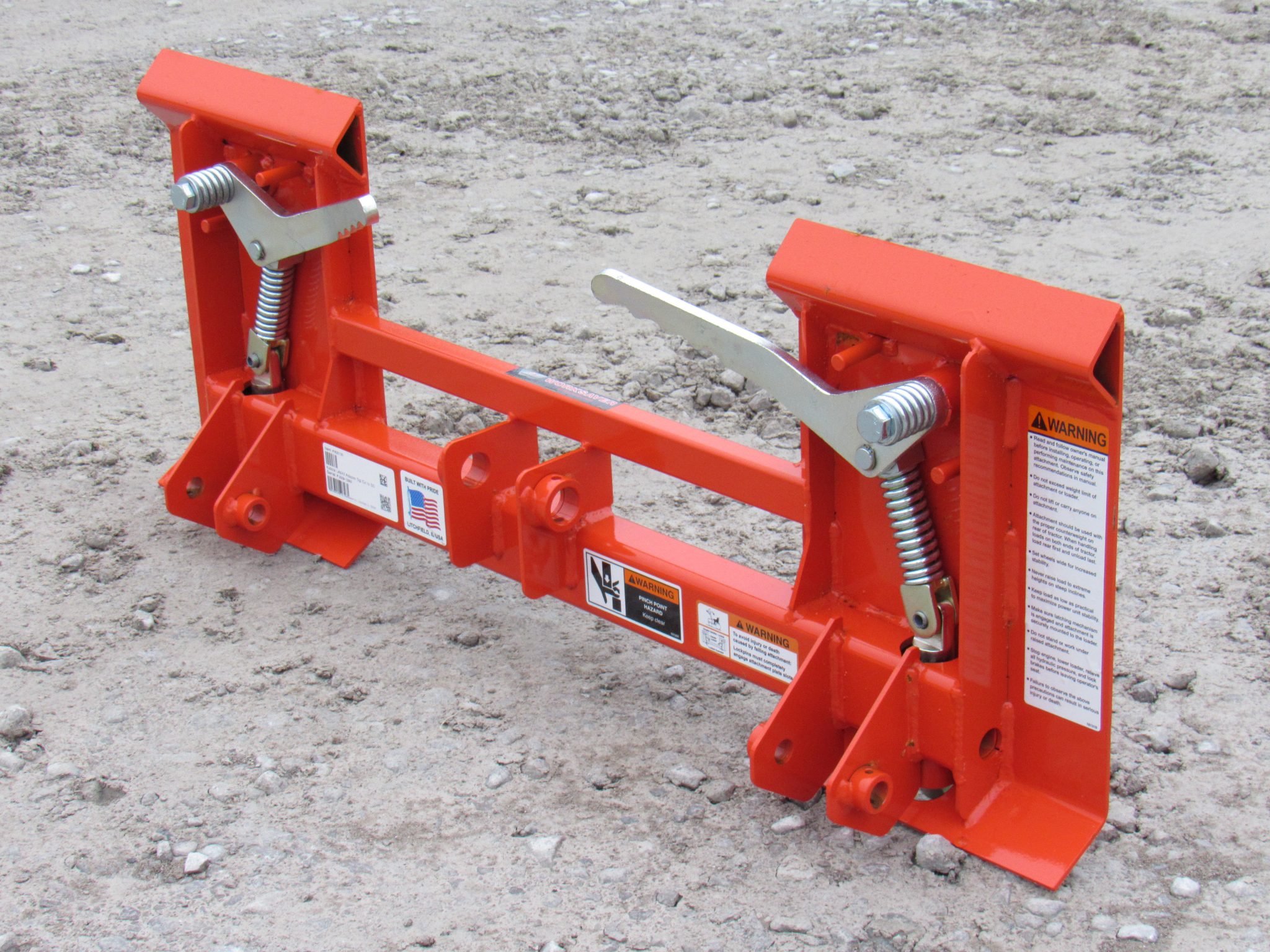 Kubota LA240 and LA243 Tractor Loader to Skid Steer Quick Attach Adapter 835130 Skid Steer