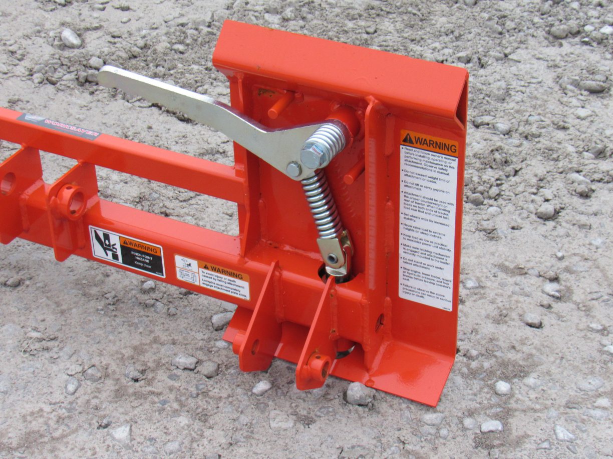 Kubota LA240 and LA243 Tractor Loader to Skid Steer Quick Attach