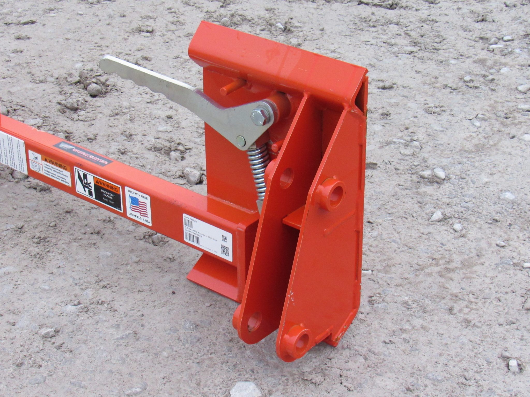 Kubota LA852 Tractor Loader to Skid Steer Quick Attach Adapter 832915