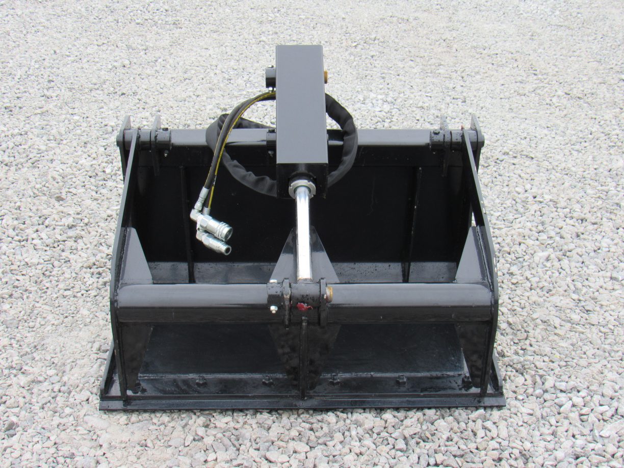 36″ Heavy Duty Smooth Bucket Grapple Attachment Fits Mini Skid Steer
