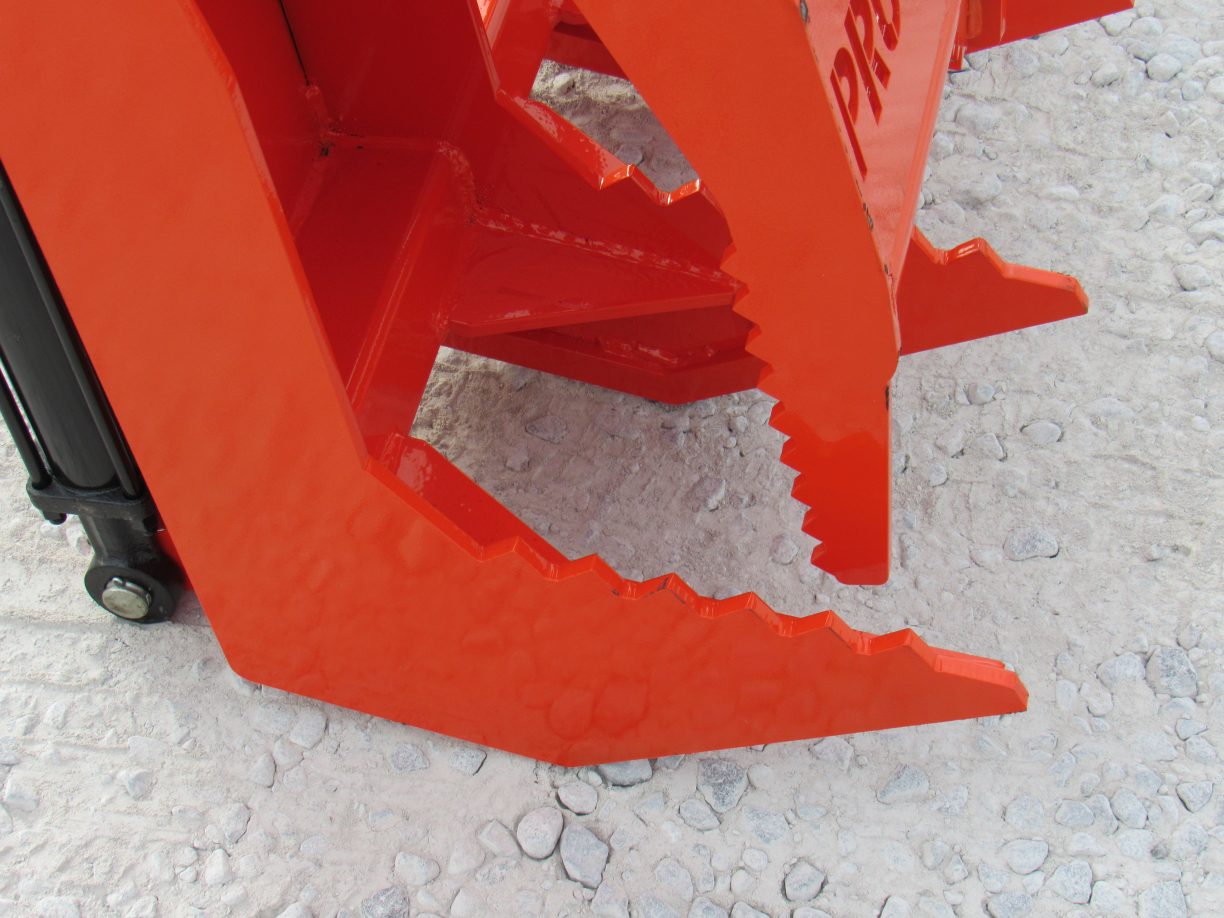 60″ Dual Tine Root Rake Clam Grapple Attachment Fits Skid Steer Quick
