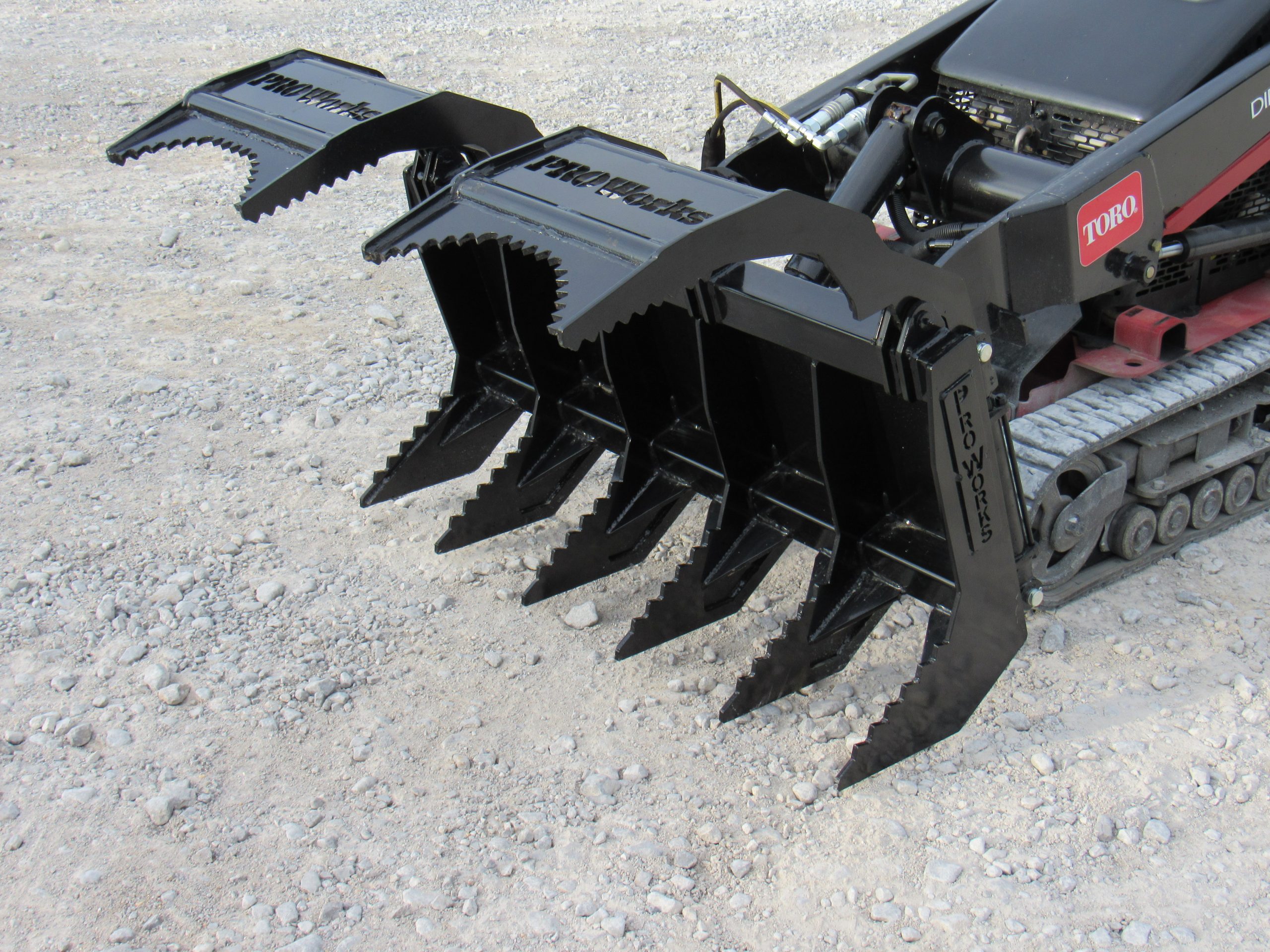 48″ Root Rake Grapple Attachment Fits Mini Skid Steer Skid Steer Attachment Depot
