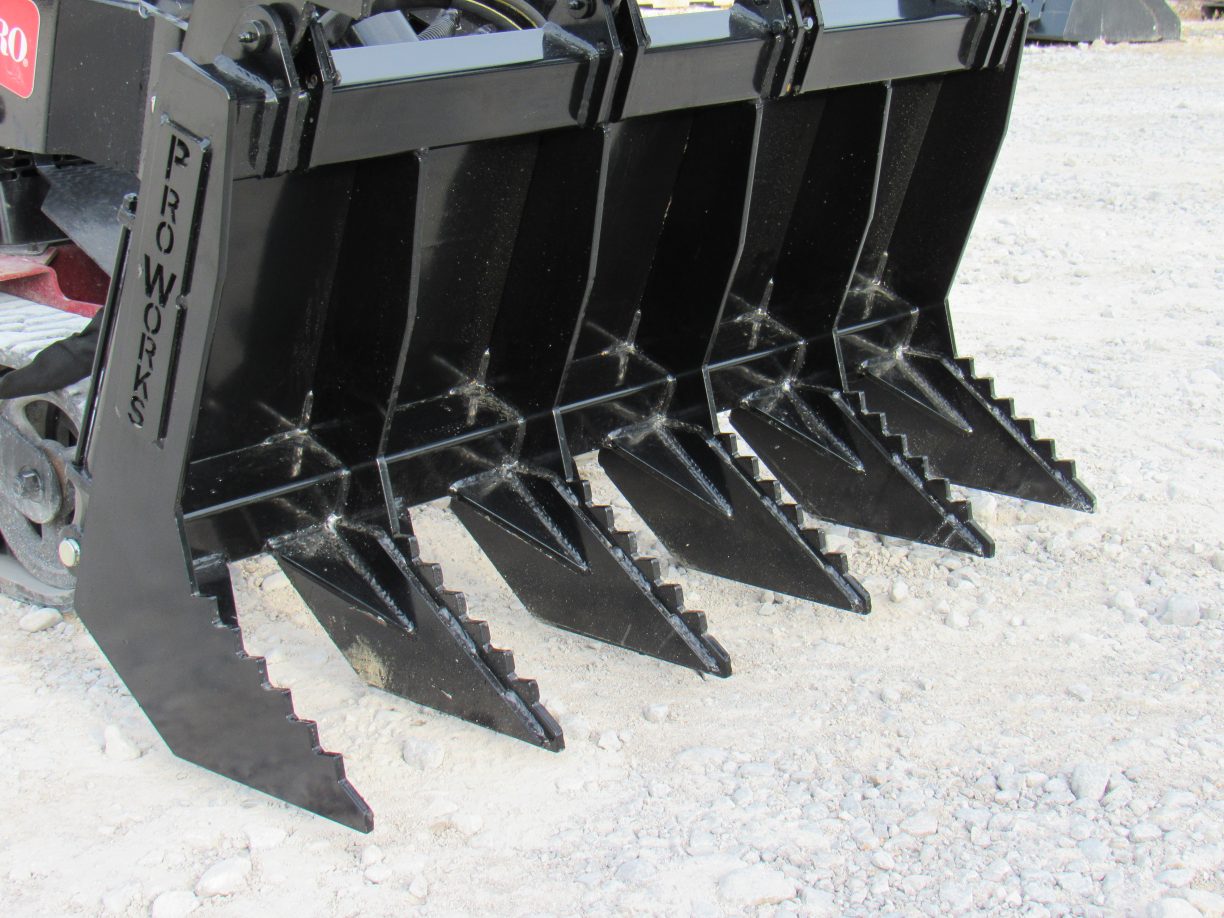 48″ Root Rake Grapple Attachment Fits Mini Skid Steer Skid Steer