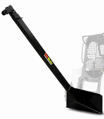 21' Manual Telescopic Boom Pole Fits Skid Steer Quick Attach