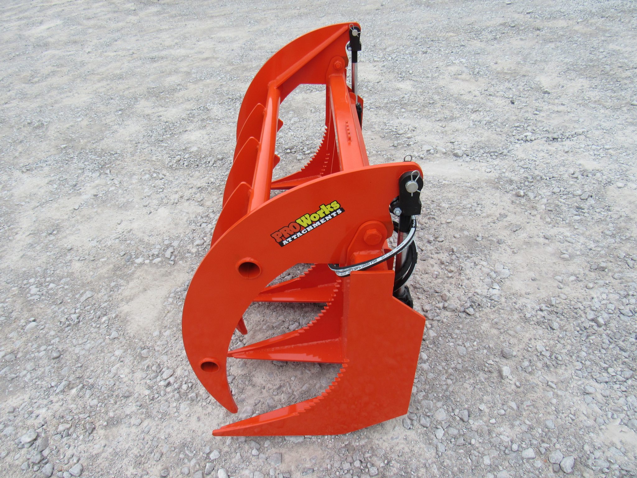 60″ Root Rake Clam Grapple Attachment Fits Skid Steer Quick Attach