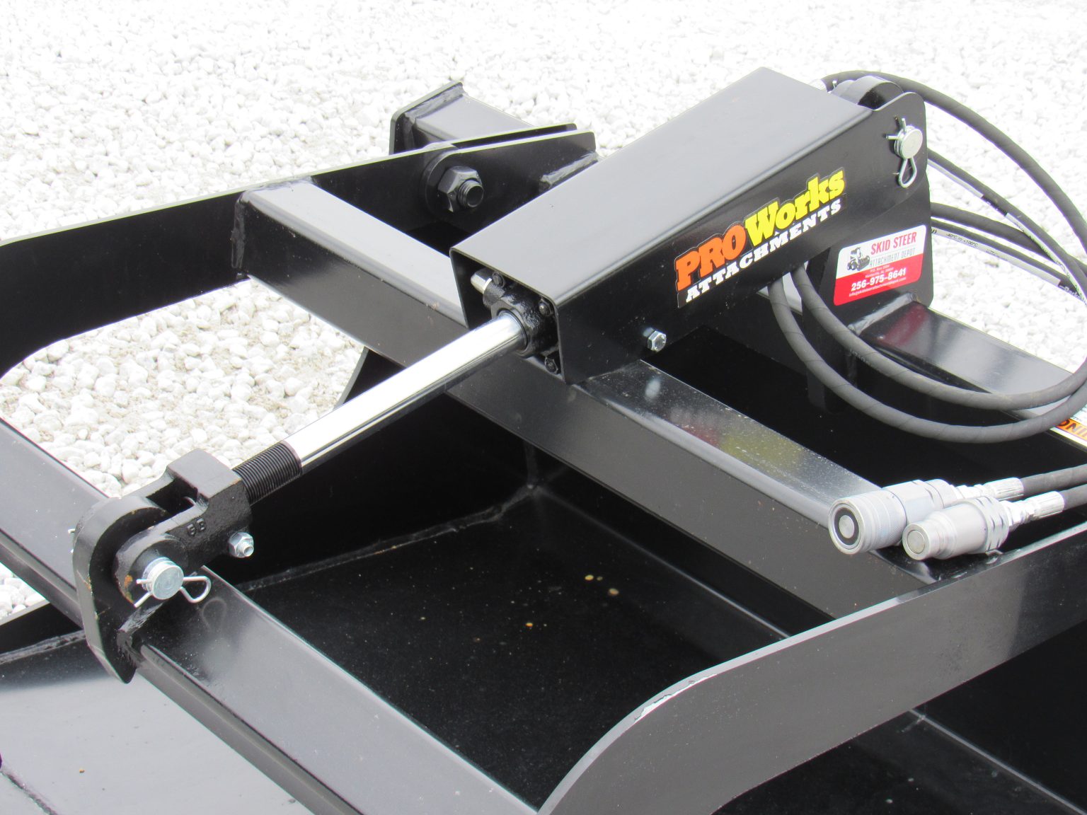 48″ Compact Tractor Single Cylinder Solid Bottom Bucket Grapple Fits