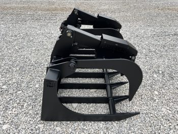 66" Heavy Duty Dual Cylinder Root Bucket Grapple Attachment Fits Skid Steer Quick Attach - Image 5