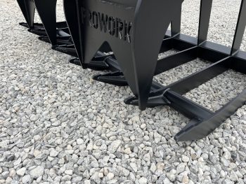 66" Heavy Duty Dual Cylinder Root Bucket Grapple Attachment Fits Skid Steer Quick Attach - Image 10