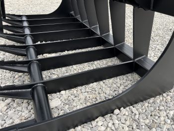 66" Heavy Duty Dual Cylinder Root Bucket Grapple Attachment Fits Skid Steer Quick Attach - Image 11