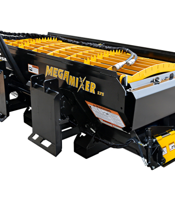 Danuser S75 Mega Mixer Steel Auger Bucket Skid Steer Attachment