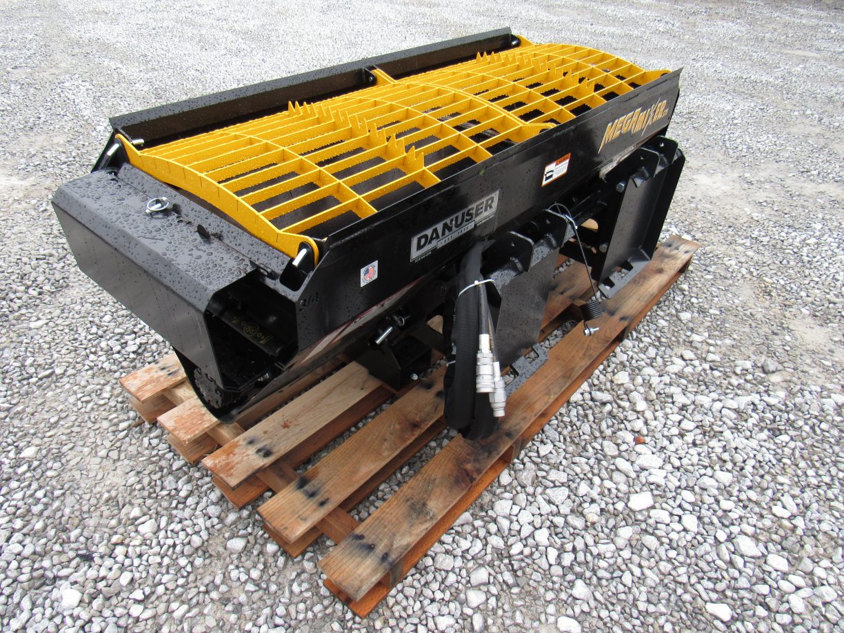 Danuser S75 Mega Mixer Steel Auger Bucket Skid Steer Attachment Skid Steer Attachment Depot