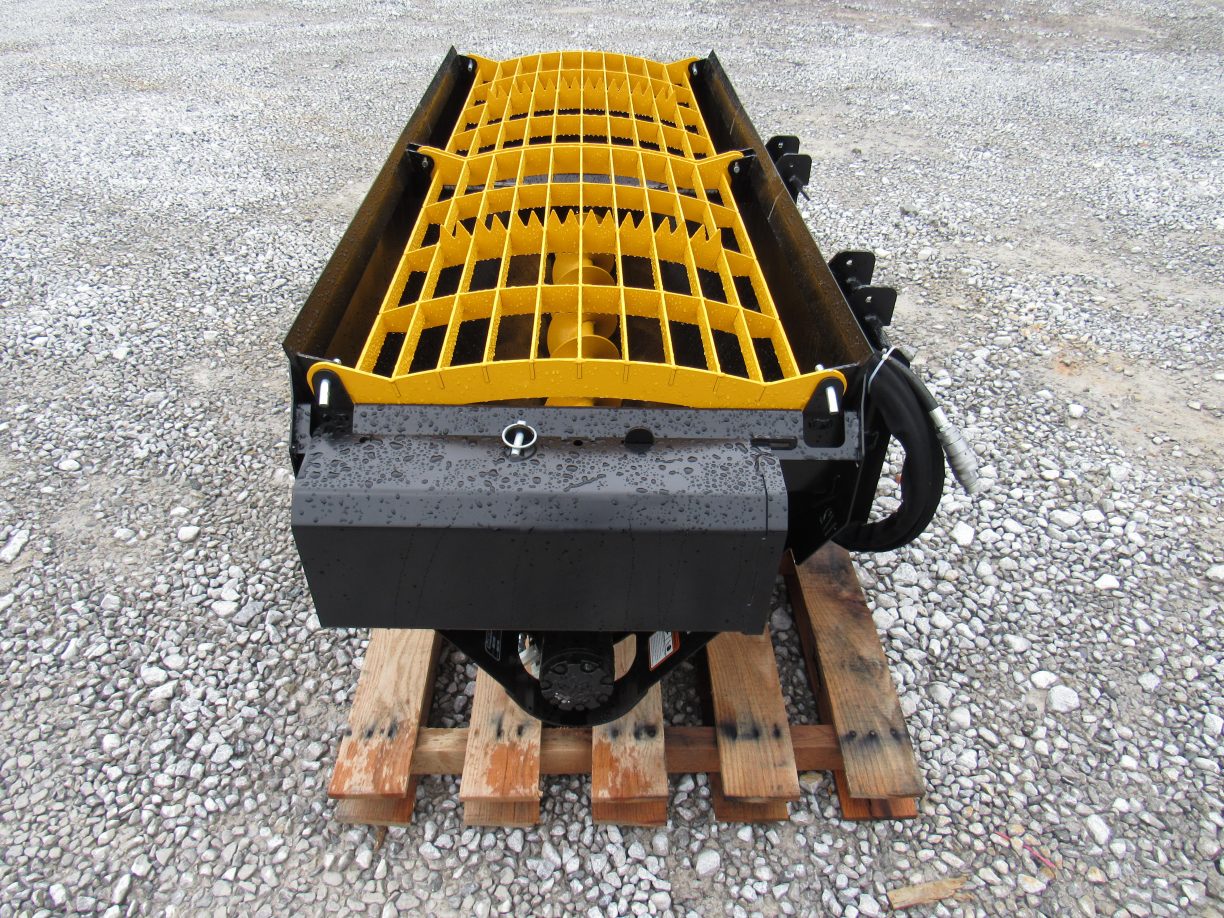 Danuser S75 Mega Mixer Steel Auger Bucket Skid Steer Attachment Skid Steer Attachment Depot