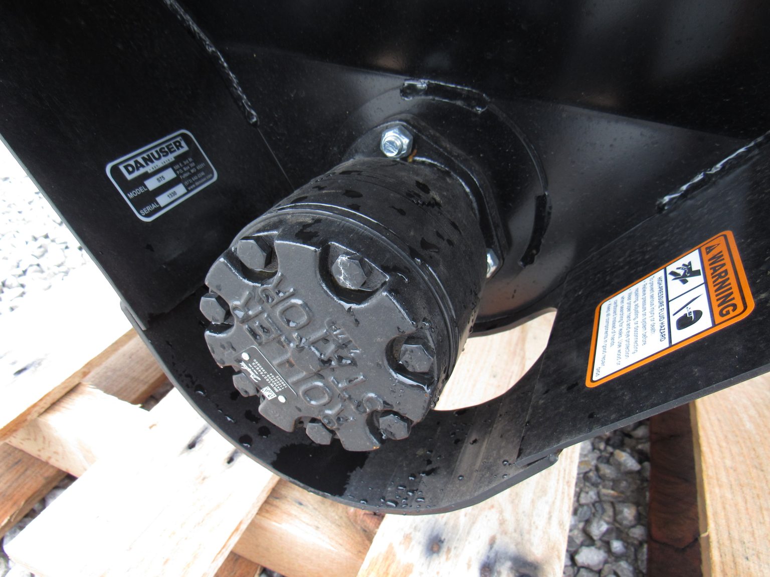 Danuser S75 Mega Mixer Steel Auger Bucket Skid Steer Attachment Skid Steer Attachment Depot