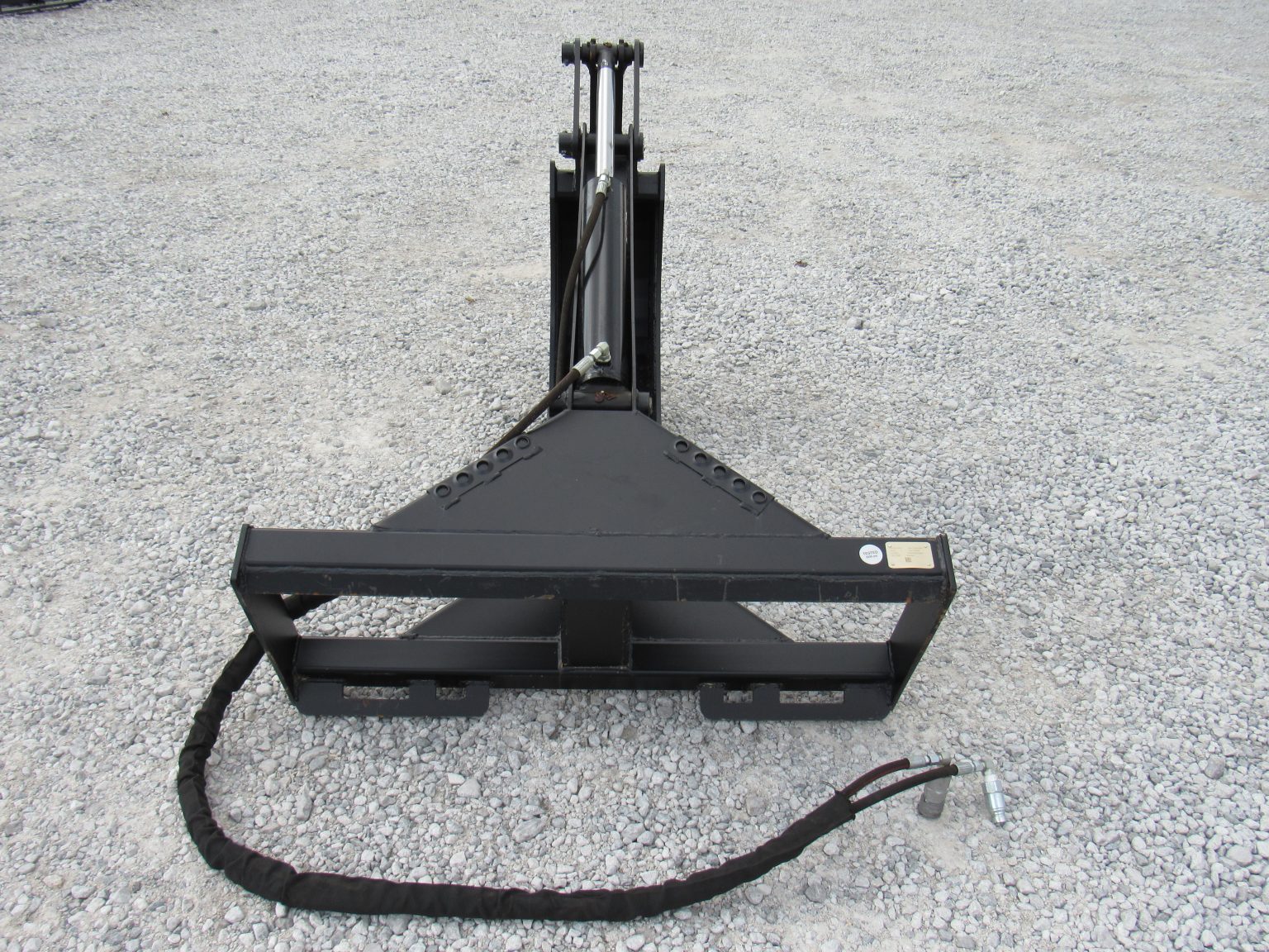 Stiff Arm Backhoe Attachment with 12″ Tooth Trench Bucket Fits Skid