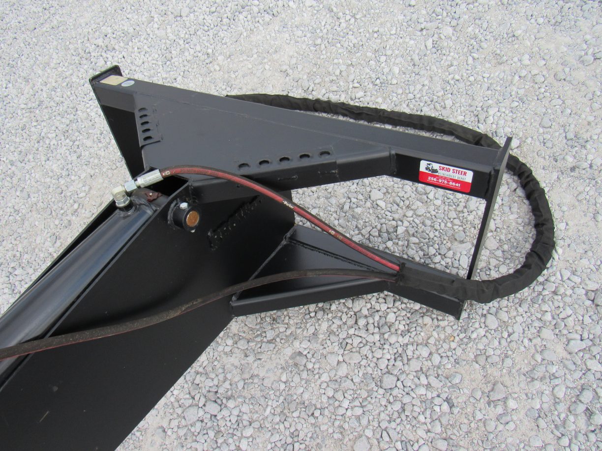 Stiff Arm Backhoe Attachment with 12″ Tooth Trench Bucket Fits Skid