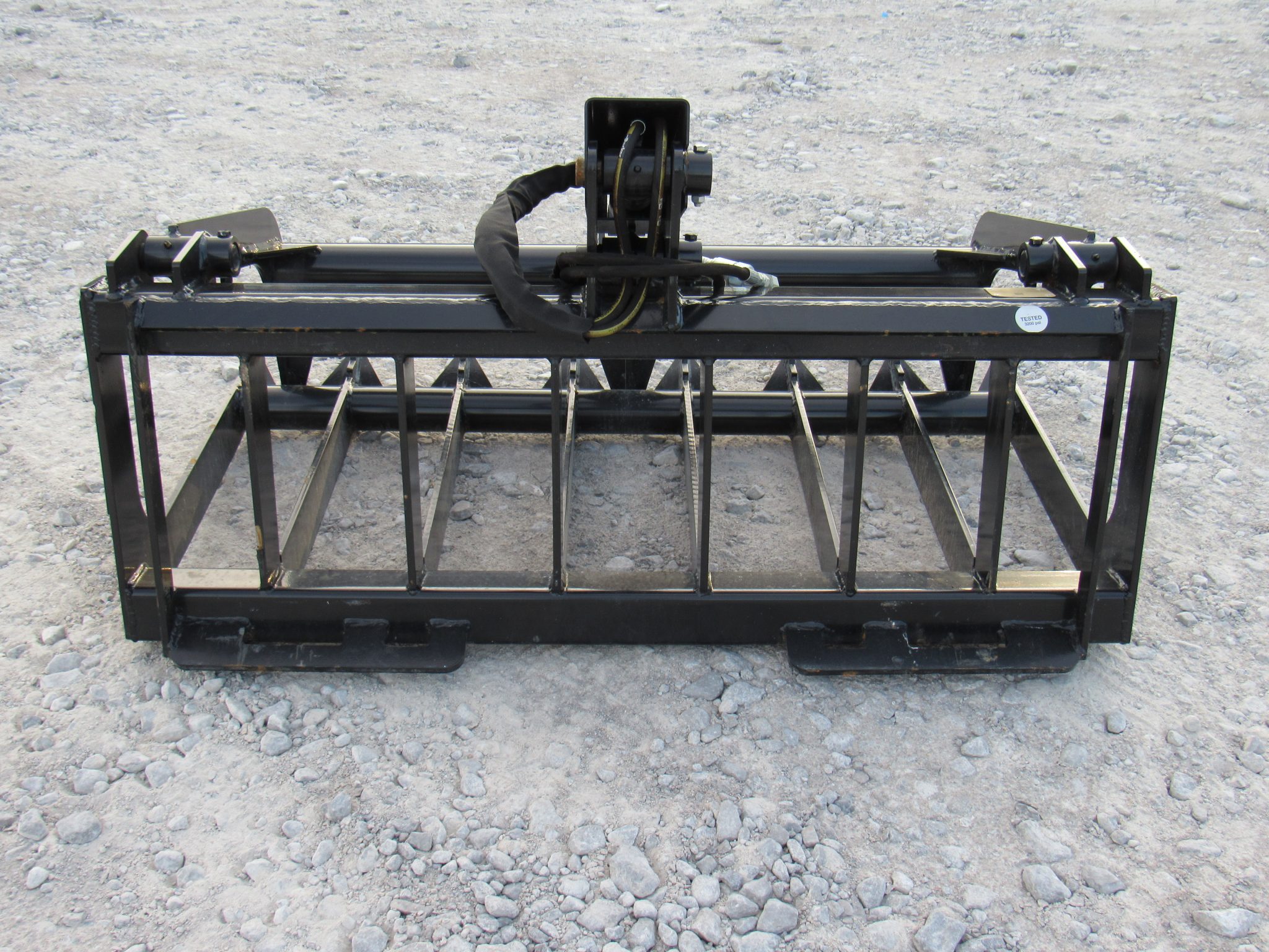 48″ Single Cylinder Root Bucket Grapple Fits Skid Steer Quick Attach