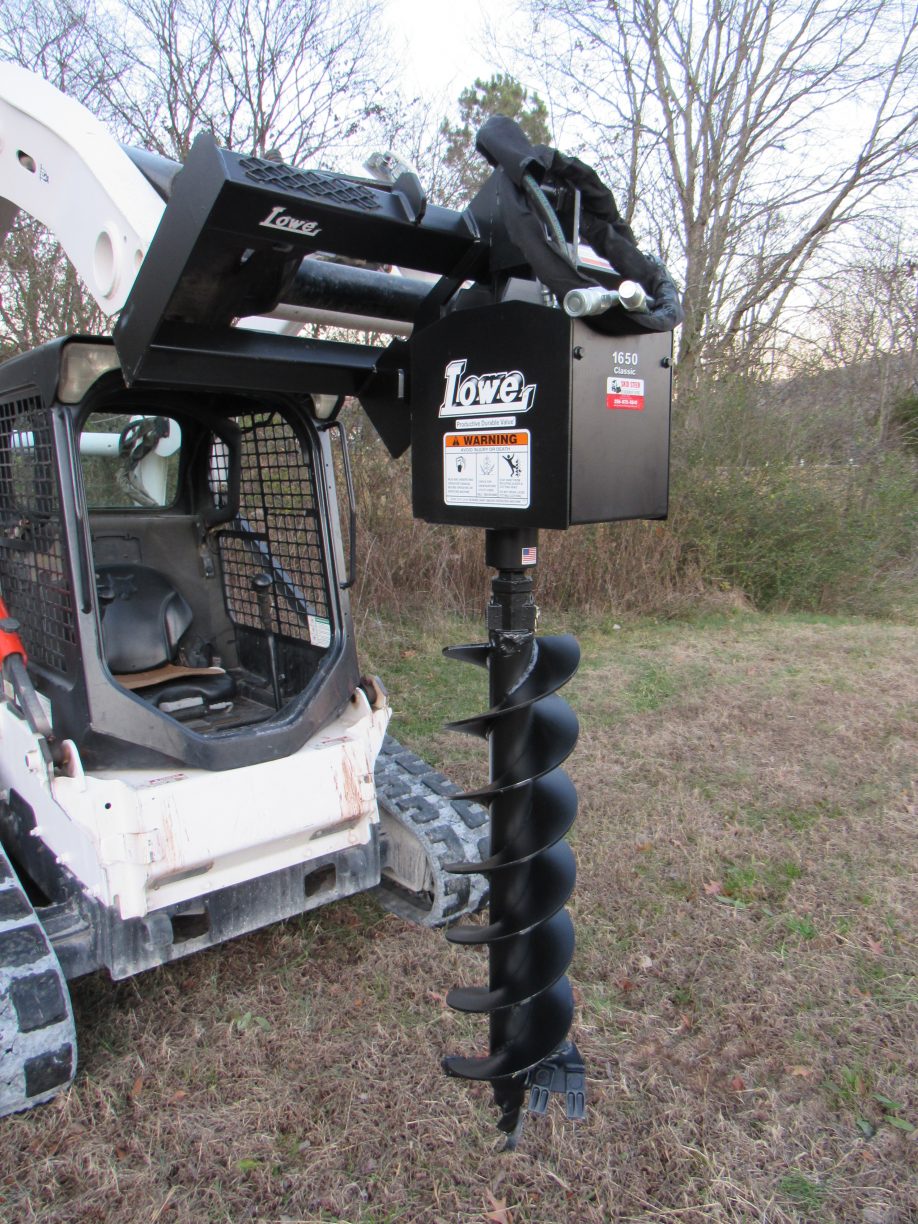 Lowe 1650 Classic Hex Auger Drive with 12″ Wide Bit Fits Skid Steer