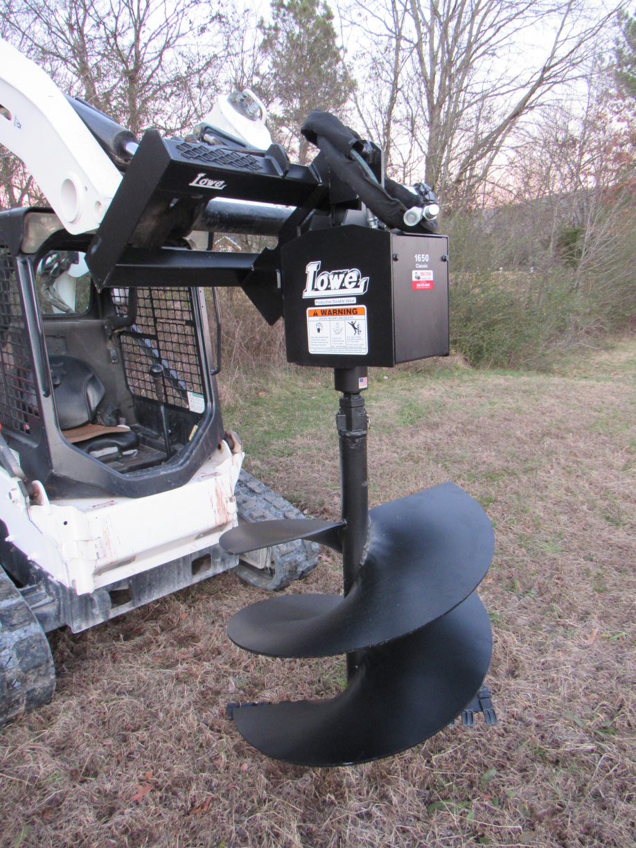 Lowe 1650 Classic Hex Auger Drive with 24″ Wide Bit Fits Skid Steer