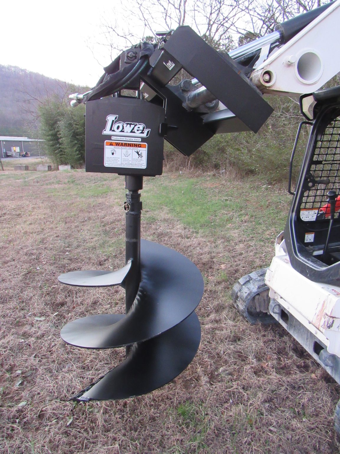 Lowe 1650 Classic Hex Auger Drive with 24″ Wide Bit Fits Skid Steer