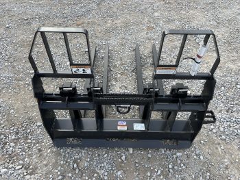 48" Bradco Paladin Block Brick Masonry Walk Through Pallet Forks Attachment Fits Skid Steer - Image 4